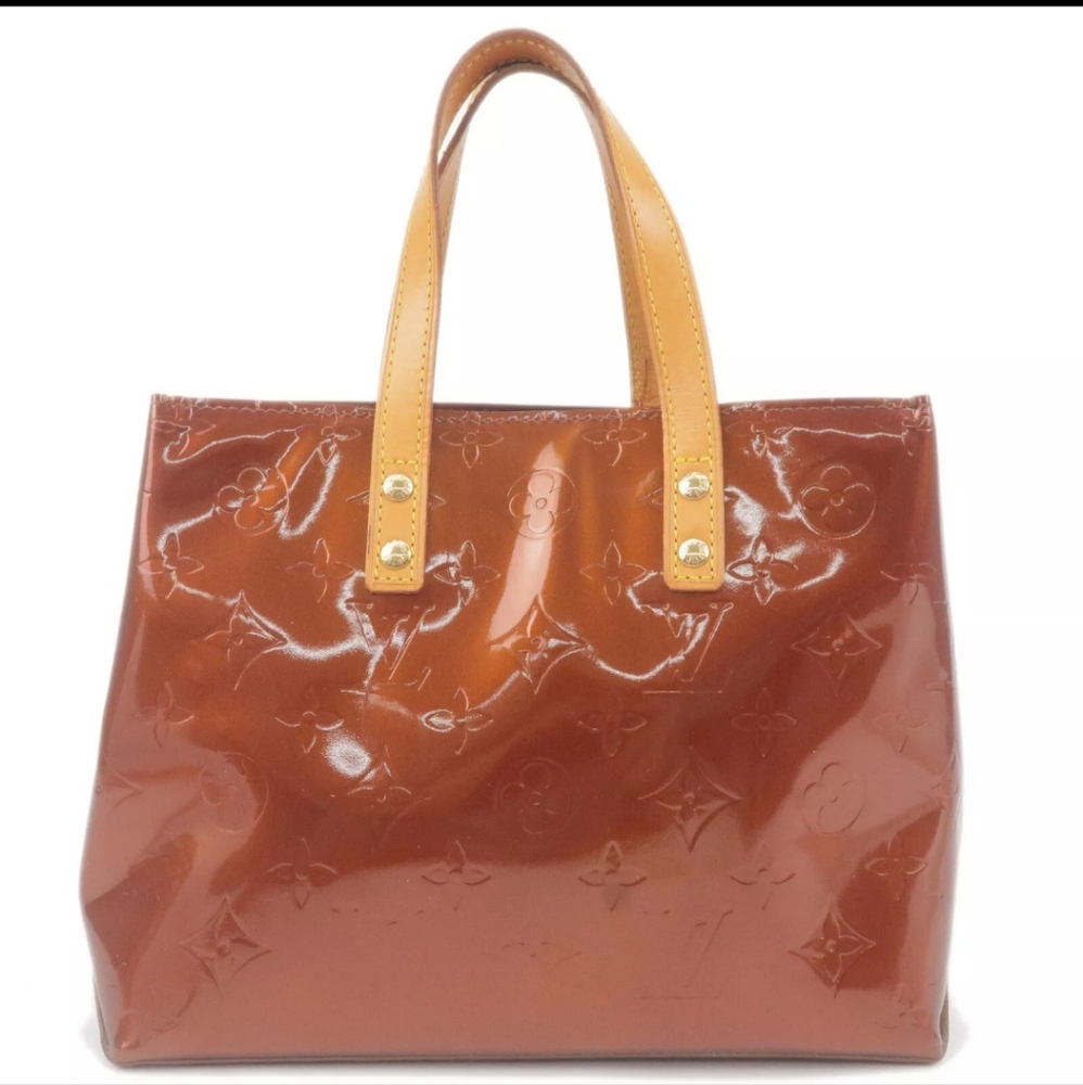 Louis Vuitton Vintage Monogram Vernis Reade PM Tote Bronze Brown M91146 MI1001 A